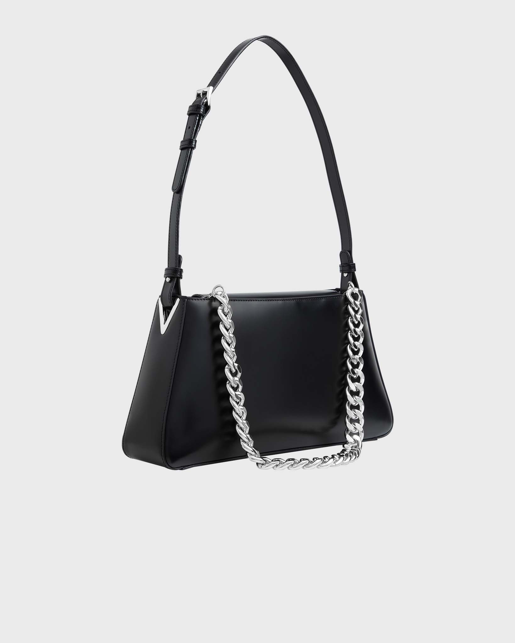 Big Rio Shoulder Bag Black Silver