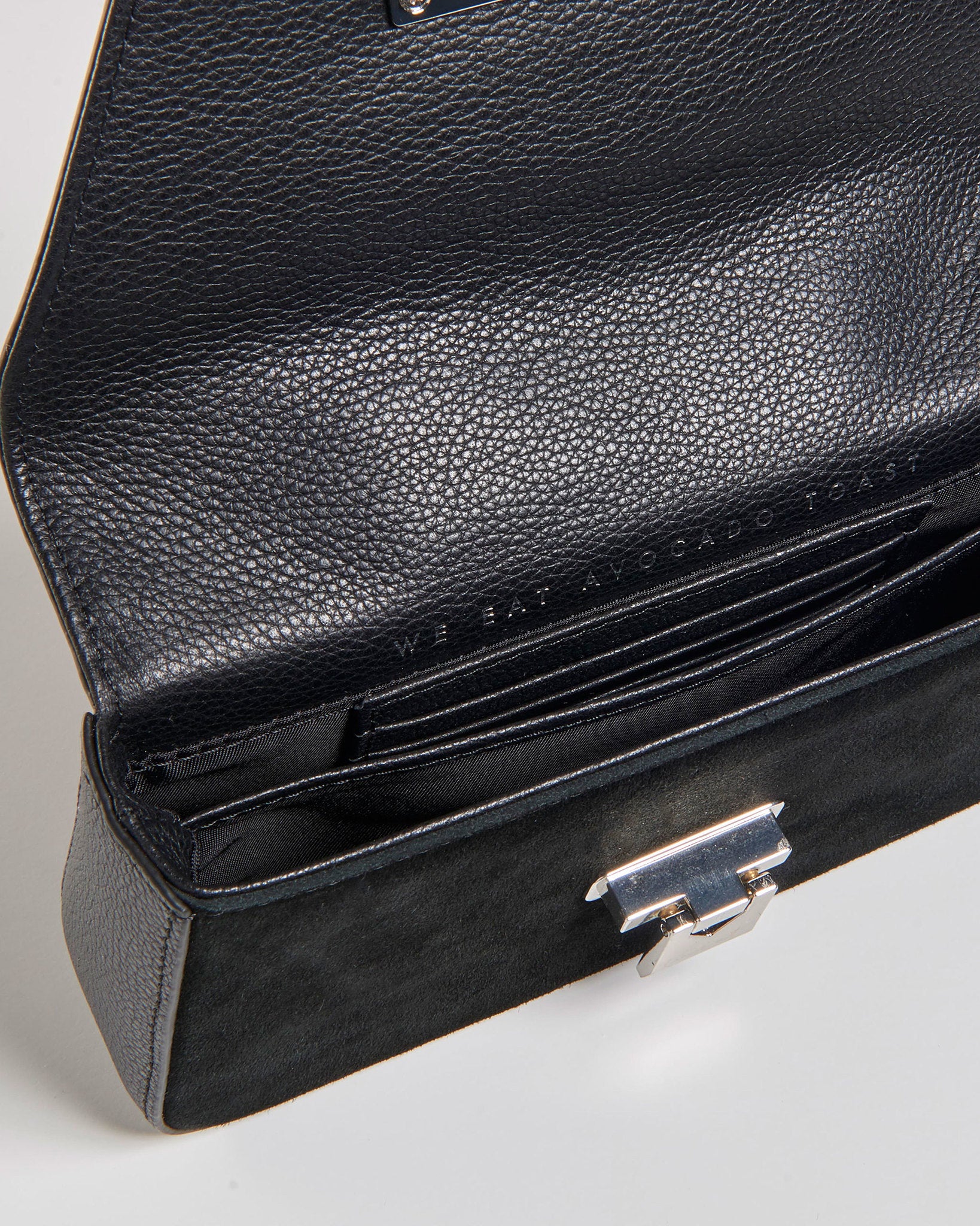 Toast Black Suede Silver