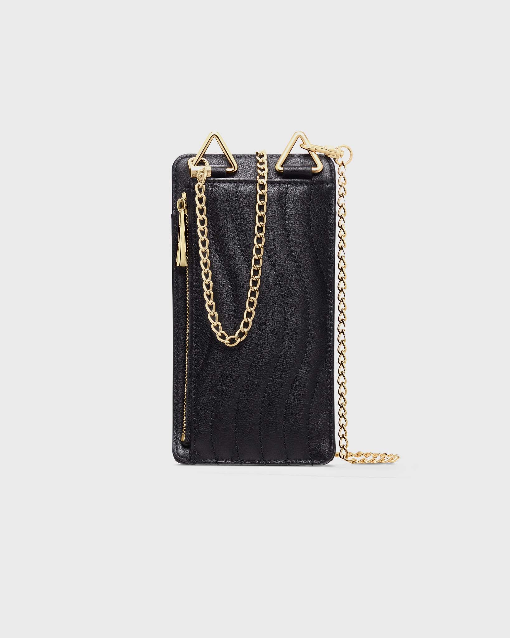 Phone Wallet Black Gold