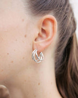 Earrings Hoop Trilogy Silver