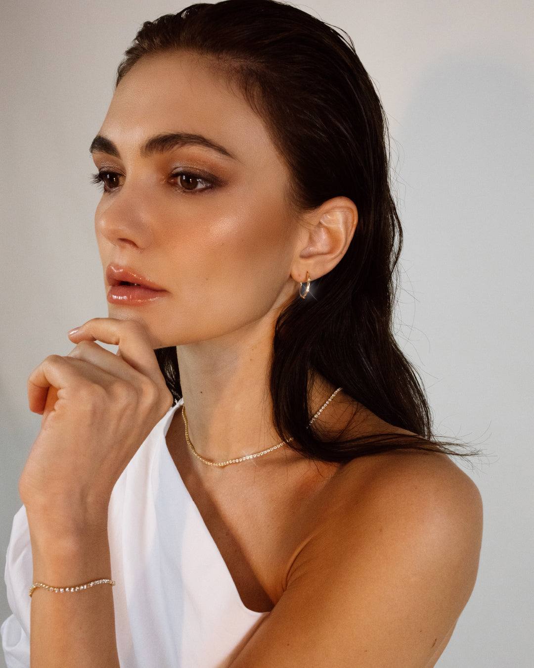 Choker Sparkle On Gold