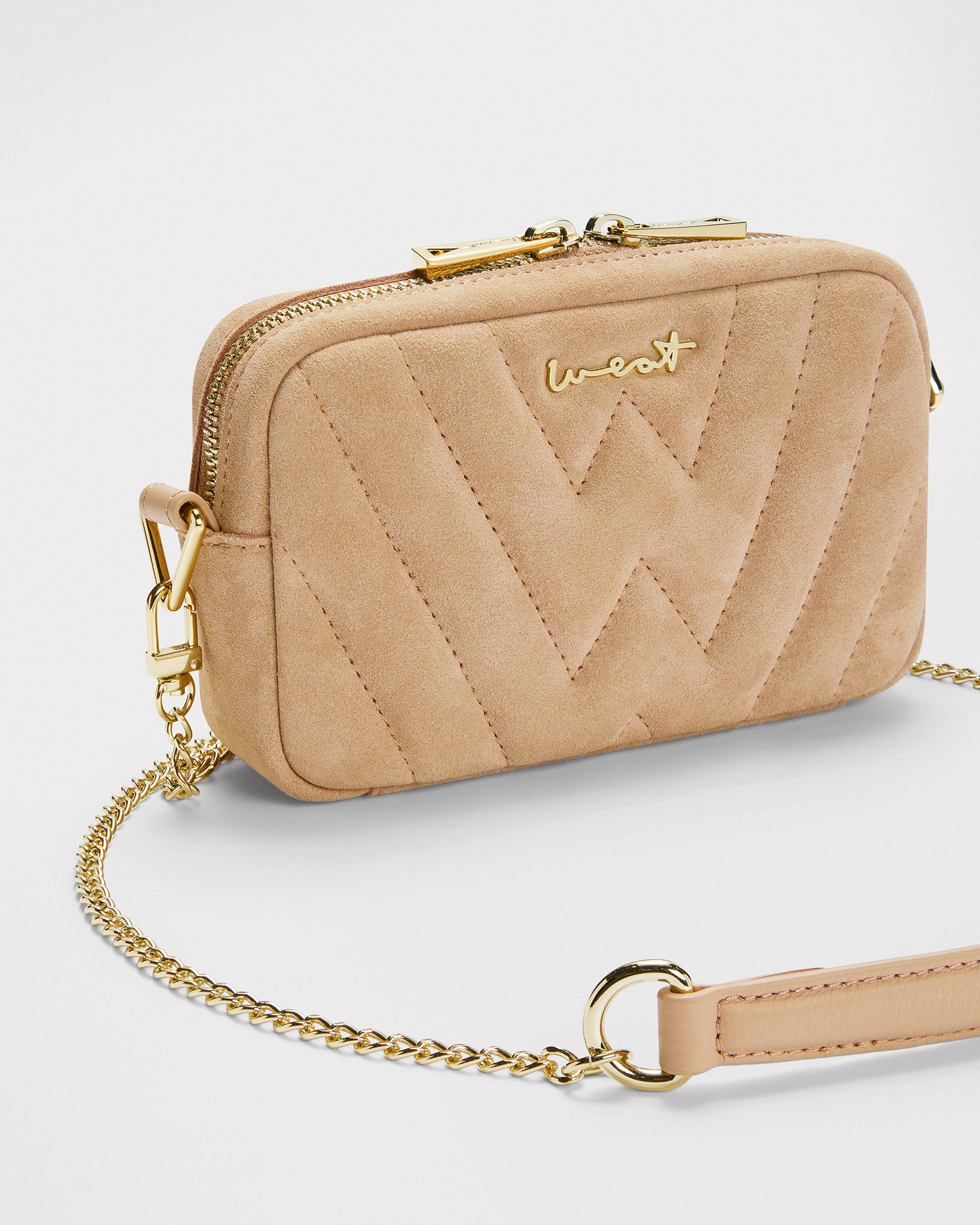 Belt Bag Suede Sand Gold