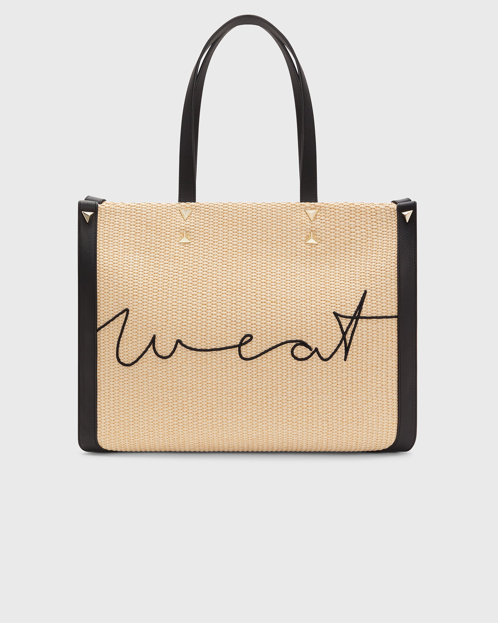 Tote Raffia Black