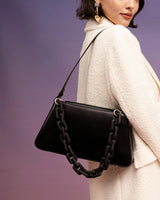 Chunky Chain Matt Black Silver