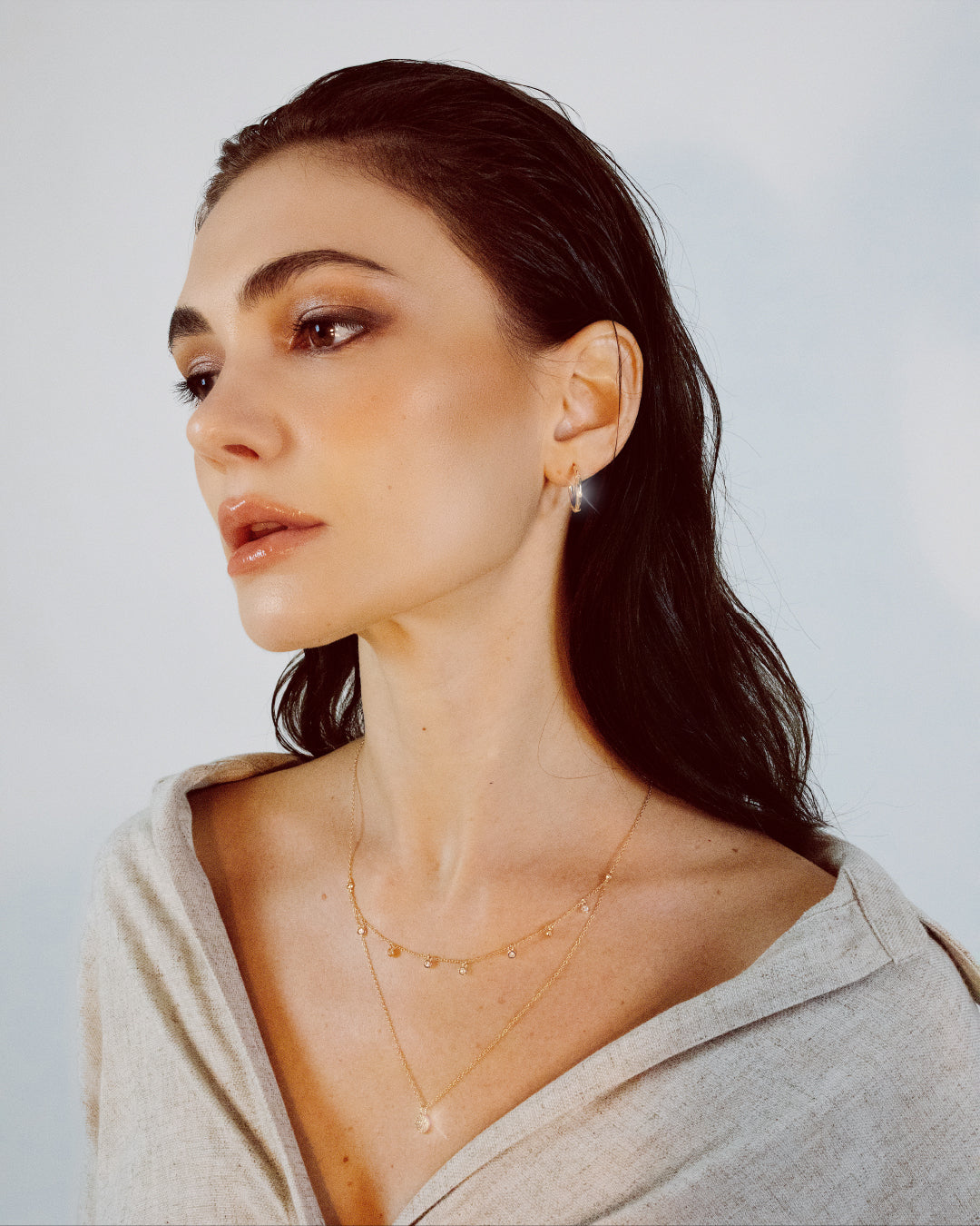 Necklace Sparkling Eclipse Gold