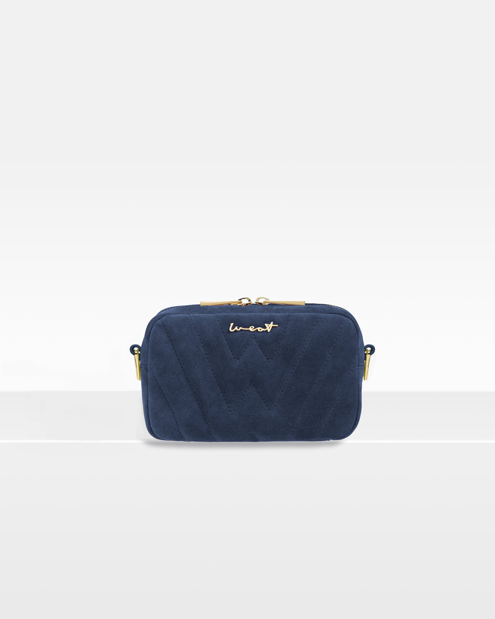 Belt Bag Suede Dark Blue