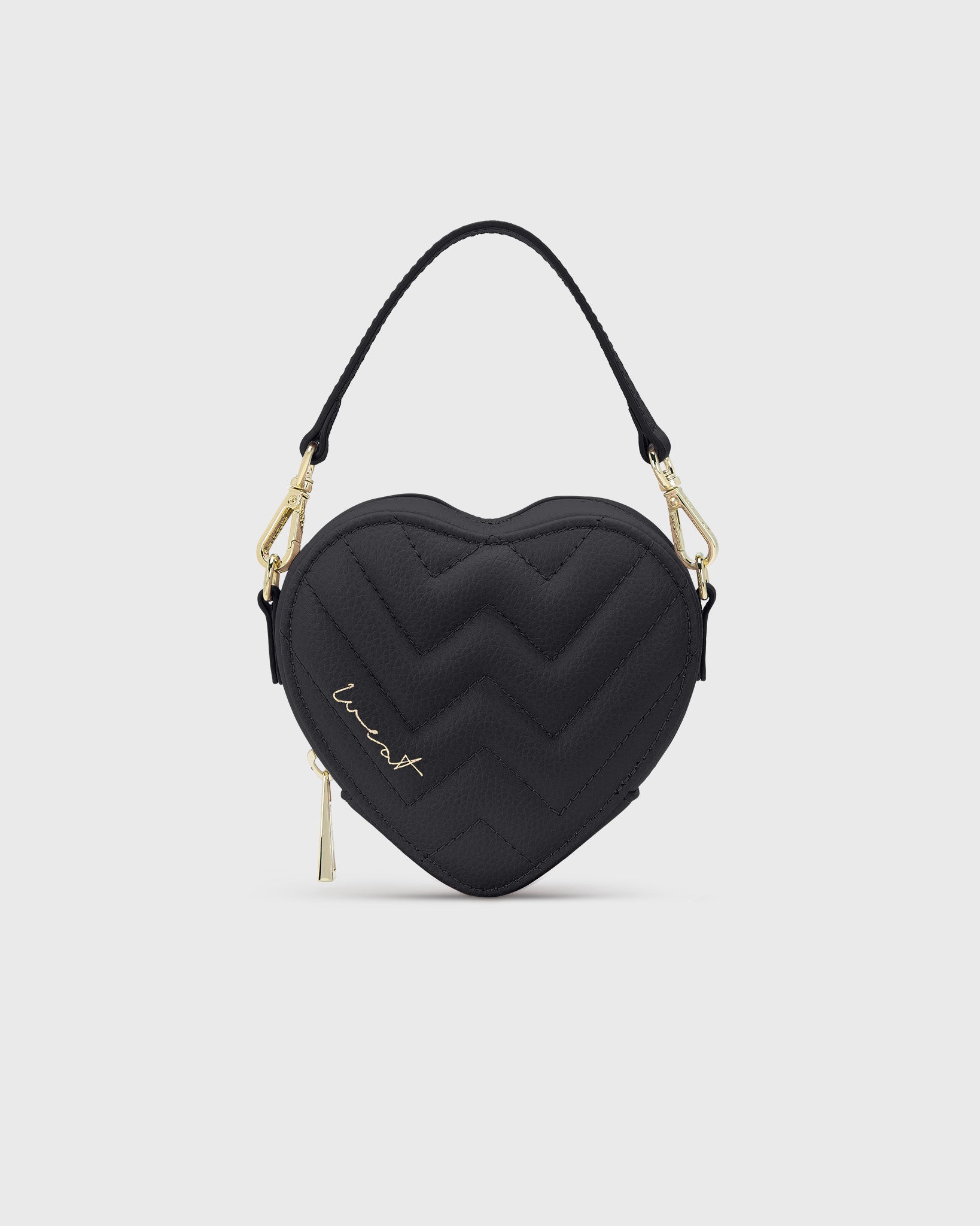 Mini Heart Bag Black