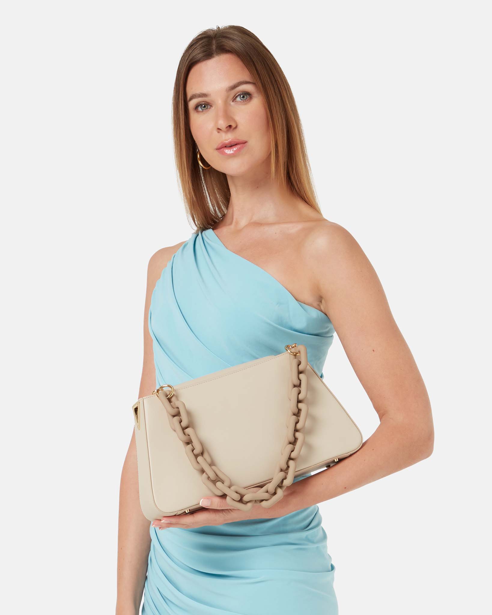 Chunky Chain Matt Nude Gold